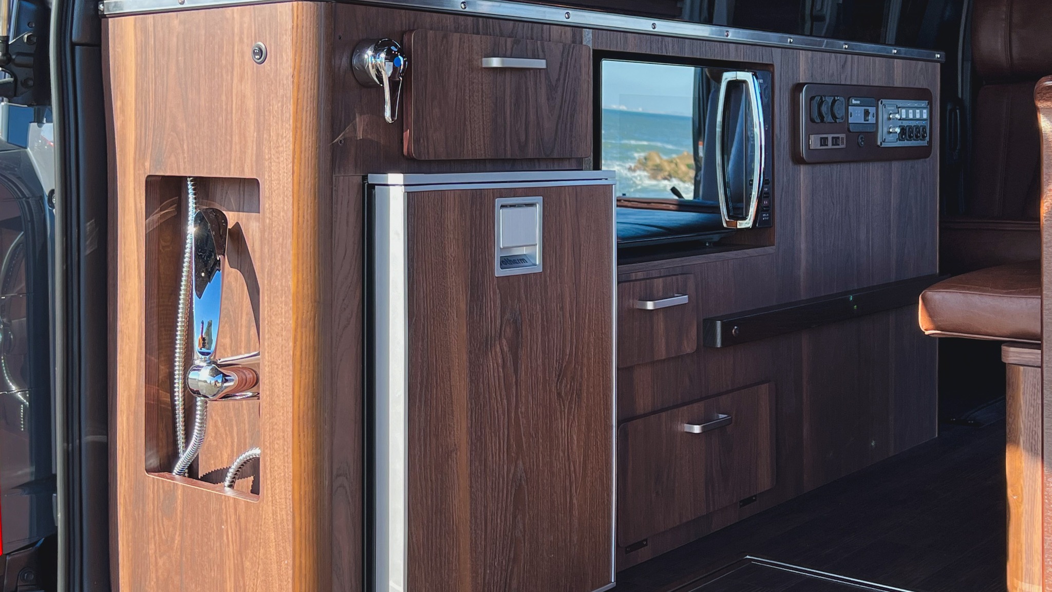 Take a peek inside our custom-built Hiace camper! Every detail is thoughtfully designed for both style and functionality:

- Premium walnut-finish cabinetry
- Built-in shower system
- Compact refrigerator
- Multiple storage solutions
- Power control panel
- Modern fixtures and hardware

Bringing hotel-level comfort to your van life experience 🚐✨

Whether you're a first-timer or experienced camper, our vans are equipped to make your journey comfortable and memorable.

#3rdPlaceCamper #VanLifeJapan #CamperVanInterior #VanBuild #CamperLife #VanLifeDesign #キャンピングカー #車中泊 #ハイエースカスタム #キャンプ旅